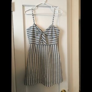 Striped Linen Summer Dress